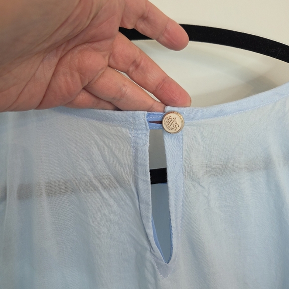 Baby Blue African Boubou Maxi Dress With Embroidery - Picture 6 of 10